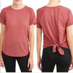 Athletic Works Active Tie Back Short Sleeve Shirt